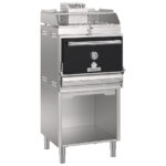 Charcoal oven on stand for approximately 160-190 dishes with heating rack