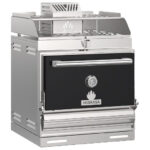Charcoal oven for approximately 110-130 dishes with heating rack, tabletop chversion