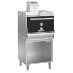 Charcoal oven for approximately 35-45 dishes with heating rack, tabletop version