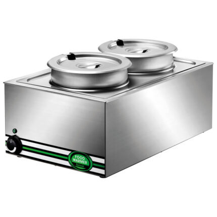 Food warmer bain-marie, 2x 8 litres, +30°/+90°C