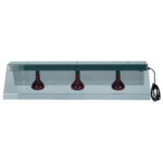 infrared lamps with stainless steel frame for roof-mounting, 3x GN 1/1