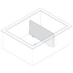 Divider for ice well, 465 mm