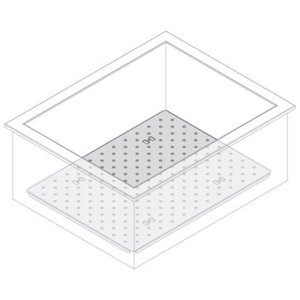 Perforated false bottom for ice well, 400x365 mm
