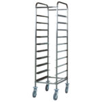 Trolley for GN trays, 10x GN 1/1, h=120 mm
