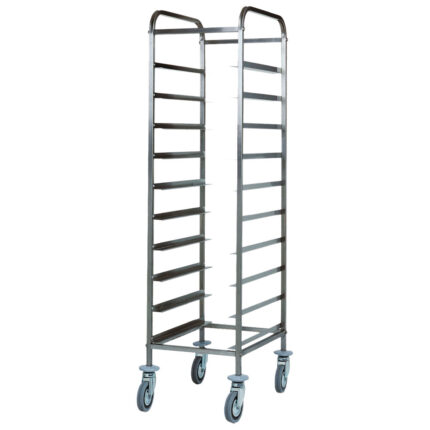 Trolley for GN trays, 10x GN 1/1, h=120 mm