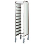 Trolley for GN trays with side panels, 10x GN 1/1, h=120 mm