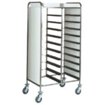 Trolley for GN trays with side panels, 20x GN 1/1, h=120 mm
