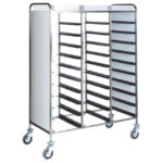 Trolley for GN trays with side panels, 30x GN 1/1, h=120 mm