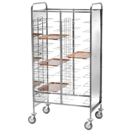 Trolley for GN trays with side panels, 20x 530x600 mm, h=125 mm