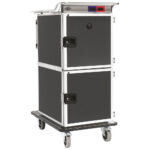Hot and cold banquett trolley for 6+6x GN 1/1 max. h= 65 mm, +65°/+75°C | +4°/+10°C