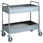 Clearance trolley with 2 trays 900x500x150 mm