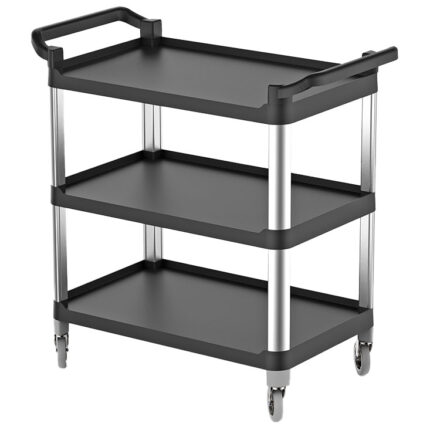 Multi-service trolley made of plastic with 3 levels, 520x960 mm