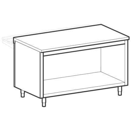 Neutral unit on open cupboard, 1x GN 1/1