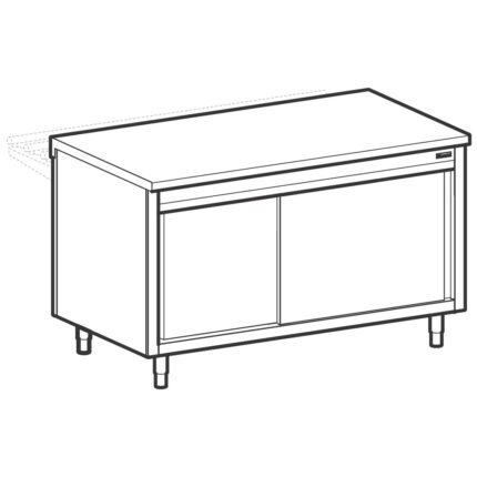 Neutral unit on closed cupboard, 5x GN 1/1