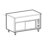 Neutral unit on heated cupboard, 4x GN 1/1