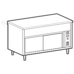 Neutral unit on heated cupboard, 5x GN 1/1