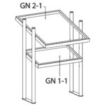 GN containers unit, table model, 686x660 mm