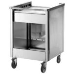 Trays/cutlery lifting trolley, 610x405 mm