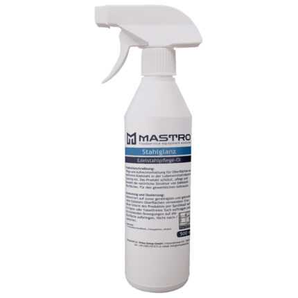 Stainless steel care 500 ml spray bottles