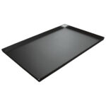 Baking tray in aluminium, 600x400 mm - 4 sides 90°, double thermoplastic non-stick coating