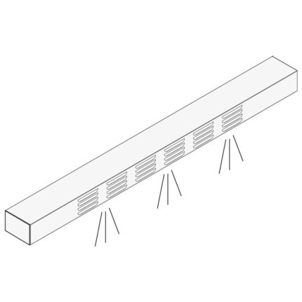 Lighting element for overshelf, 4x GN 1/1