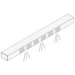 Lighting element for overshelf, 6x GN 1/1