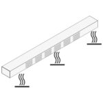 Heating element for overshelf, 6x GN 1/1