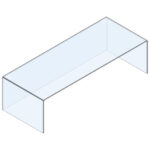 Square display, 1145x430 mm