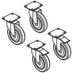 Castors kit (4 pcs), 2 with brake