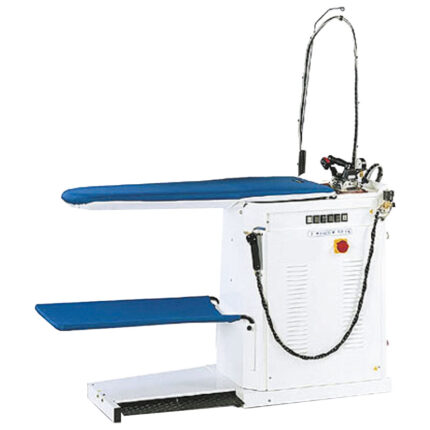 Finishing table with vacuum, blower, steam generator, iron and boiler 7 litres