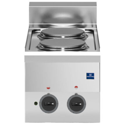 Electric hob, 2 plates