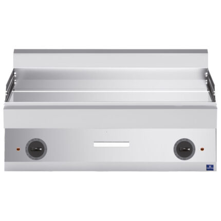 Electric griddle, tabletop, smooth chromed plate