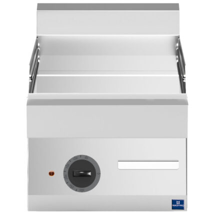 Electric griddle, tabletop, smooth chromed plate