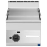 Gas griddle, tabletop, smooth plate