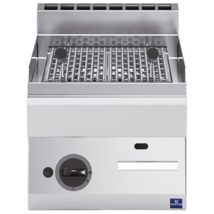 Gas lava-stone grill, tabletop
