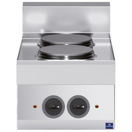 Electric hob, 2 plates