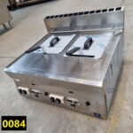 Gas fryer, tabletop, 8+8 litres - DAMAGED