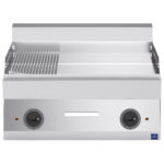 Electric griddle, tabletop, 1/3 grooved and 2/3 smooth chromed plate