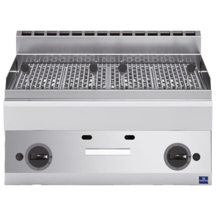 Gas lava-stone grill, tabletop