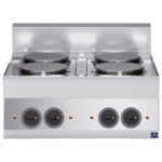 Electric hob, 4 plates
