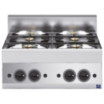 Gas hob, 4 burners