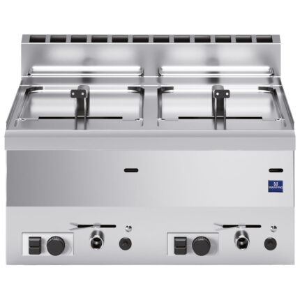 Gas fryer, tabletop, 8+8 litres