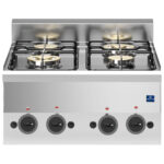 Gas hob, 4 burners