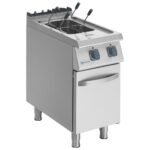 Electric pasta cooker on closed cabinet, 18 litres