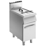 Gas fryer on closed cabinet, 15 litres
