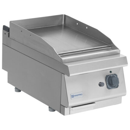 Gas griddle plate, tabletop model, smooth chromed plate
