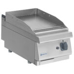 Gas griddle plate, tabletop model, smooth plate