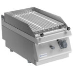 Gas lava-stone grill, tabletop model