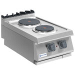 Electric hob, tabletop model, 2 round plates