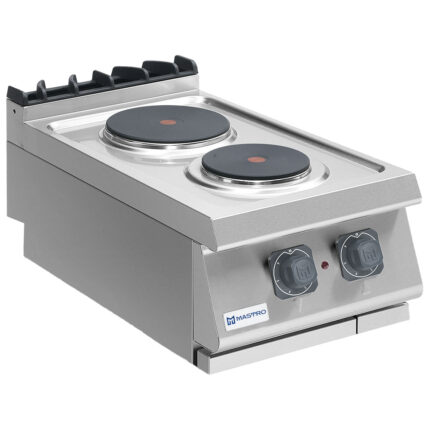 Electric hob, tabletop model, 2 round plates